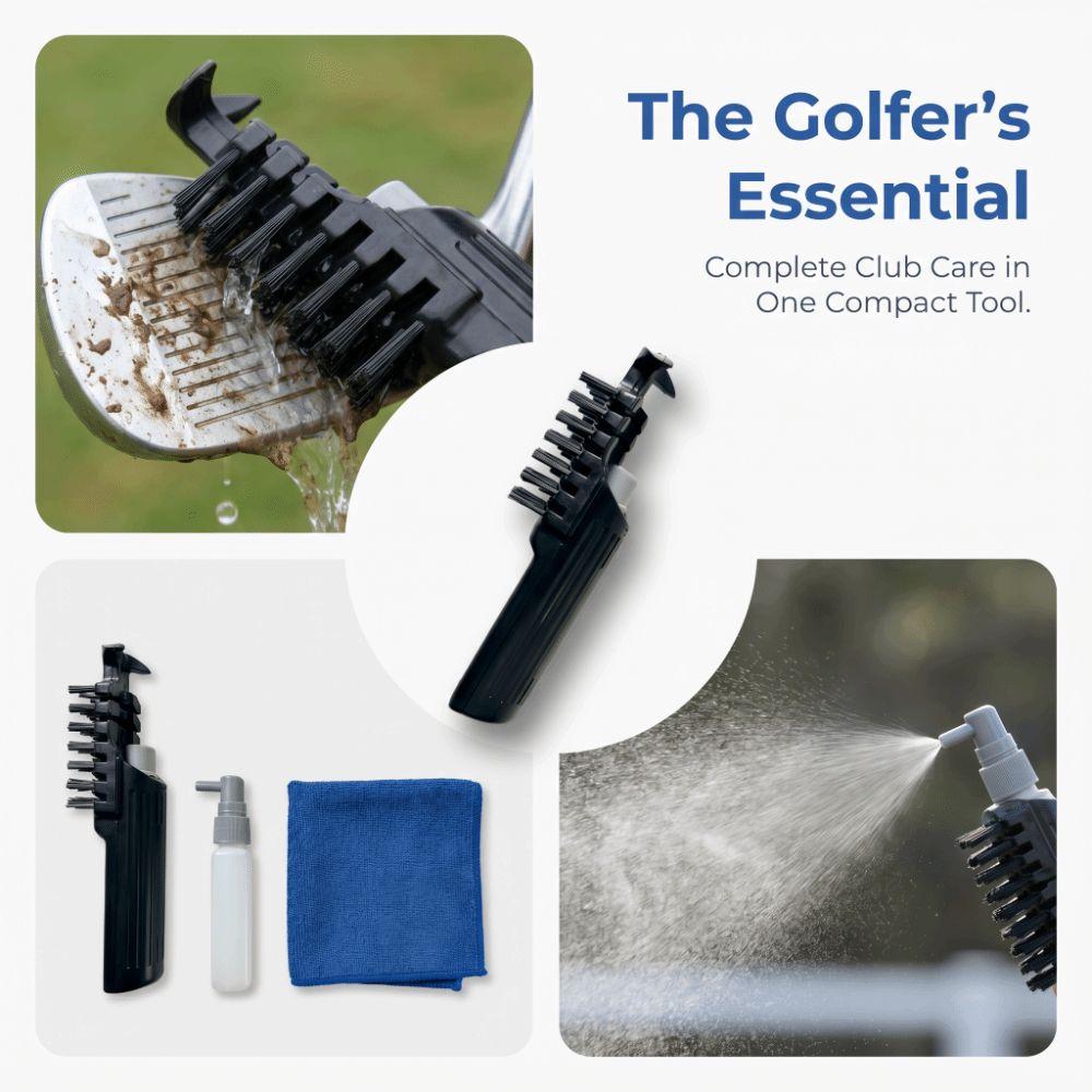 ABS Handle Golf Club Brush Detachable Bottle Cleaning Brush Golf Groove Cleaner  Practice Bag