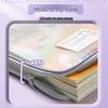 L-Shaped Student Storage Bag for Test Papers & Books, Thickened Mesh File Organizer for Back-to-School