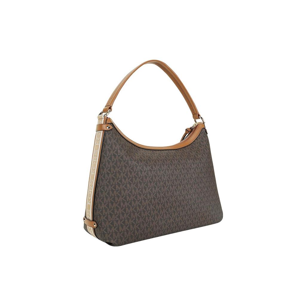 New MICHAEL KORS Canvas One Shoulder Handbag Women's Brown/Acorn 30T2G5VH3B-252
