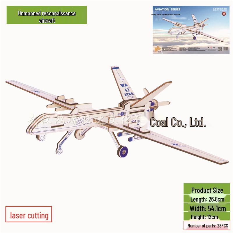 3D DIY Wooden Jigsaw Puzzle Model - Laser Cut Building Set