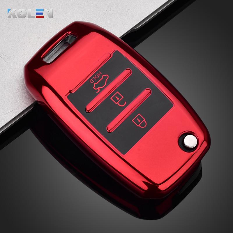 

Colorful Soft Tpu Car Remote Key Case Cover Protective Shell For Kia Rio Ql Sportage Ceed Cerato Sorento K2 K3 K4 K5 Accessories