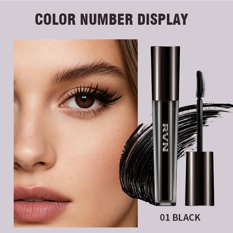 RVN Waterproof Volumizing Oil-Based Mascara, Thickening, Lengthening  Curling, Vibrant Color, Long-Lasting  Smudge-Proof 101# black 6g