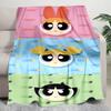 1PC The Powerpuff Girls printed blanket, all season lightweight home office outdoor nap multifunctional blanket A7