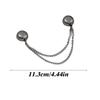 4 Pcs Magnetic Clothing Clips Multi-Function Pinless Brooch Shawl Clips Strong Magnetic Buckle With Chain For Women Clothes
