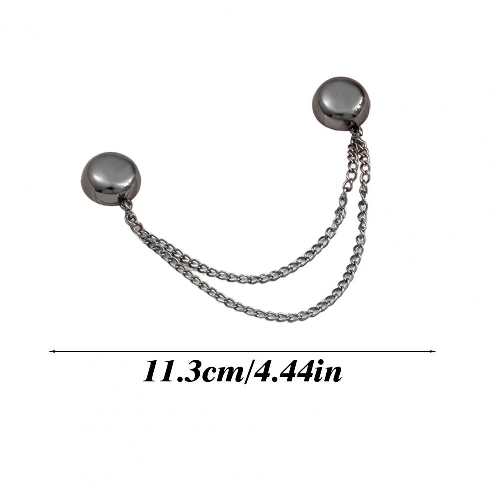 4 Pcs Magnetic Clothing Clips Multi-Function Pinless Brooch Shawl Clips Strong Magnetic Buckle With Chain For Women Clothes