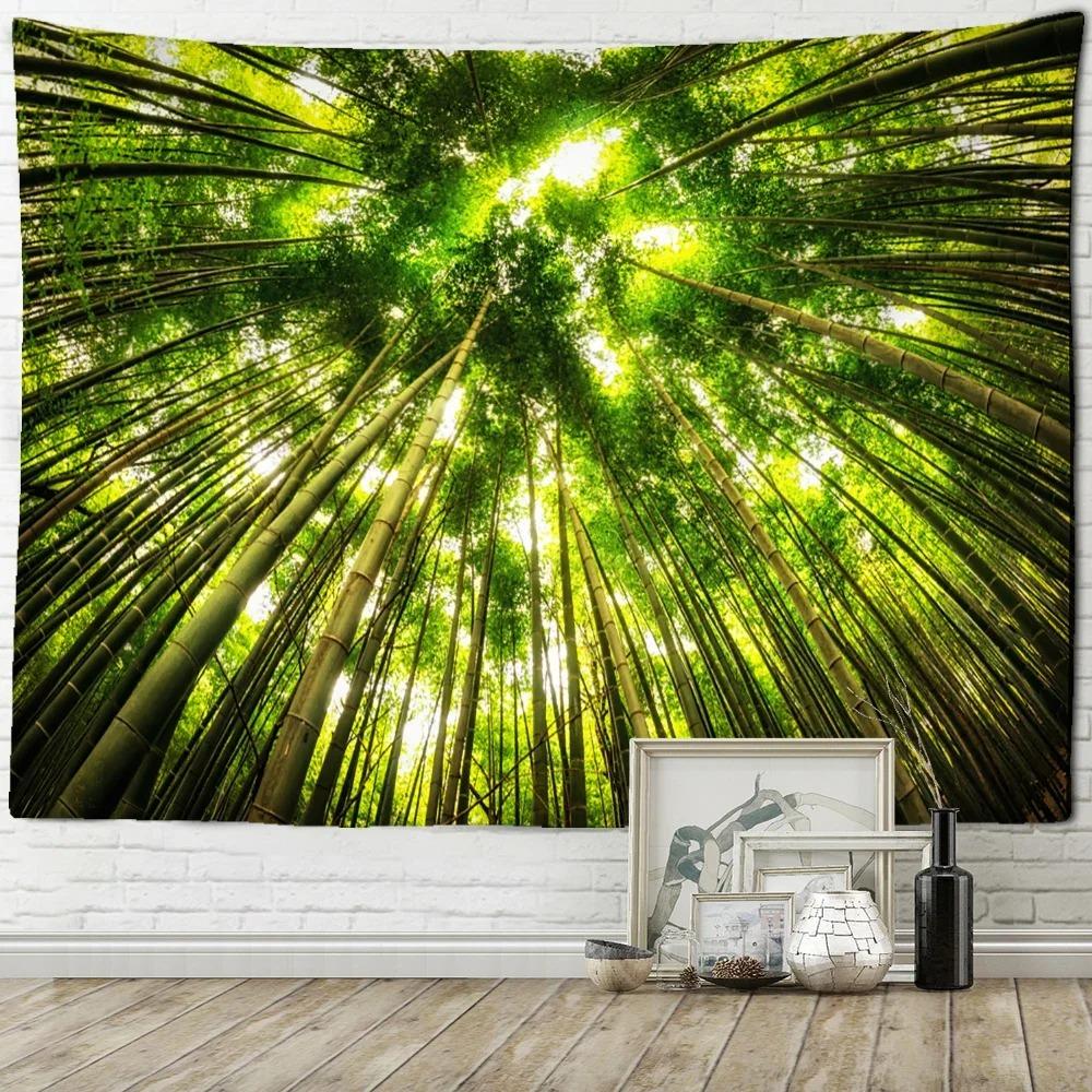 Tree Top Sky Forest Wall Decor Tapestry Home Living Room Tapestry