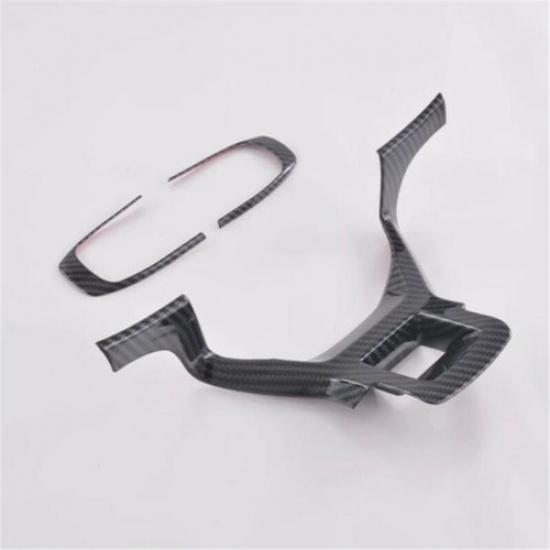 Carbon Fiber Car Steering Wheel Decor Cover Trim For KIA Sportage 2022 2023 2024