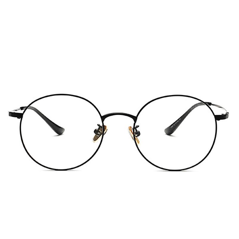 Women Men Round Finished Myopia Eyeglasses Anti Blue Light Short Sight Spectacles Diopter -0.5 -0.75 -1.0 -1.25 -1.5 -2.0 To -8.0