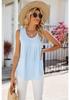 Temu 2024 Cross-Border Summer Sleeveless Chiffon Top