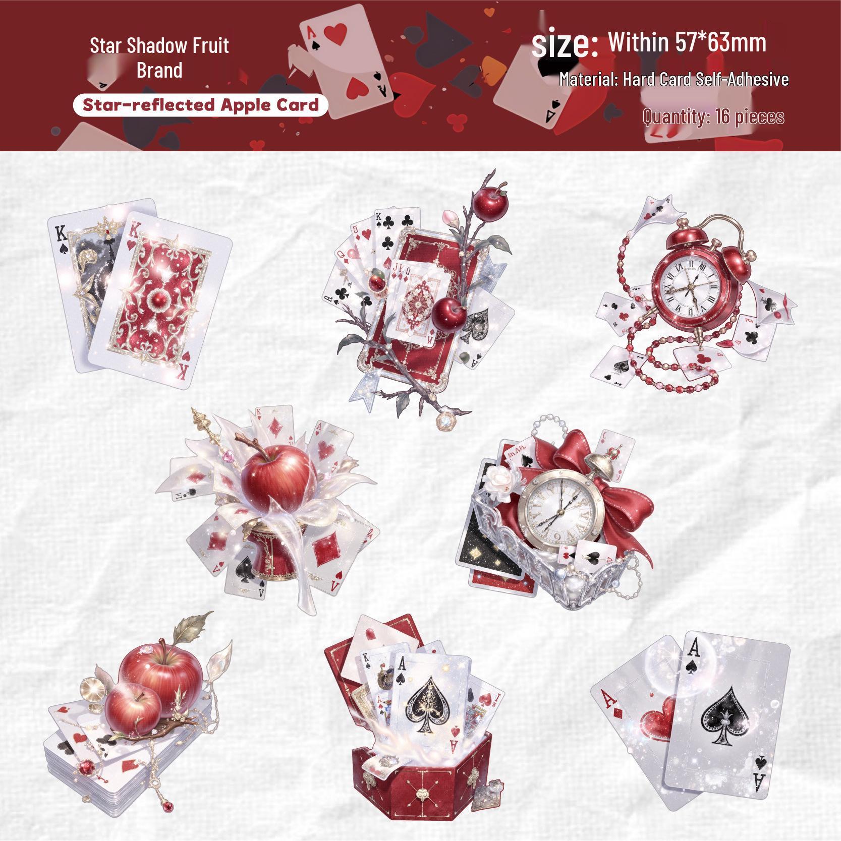 

Vintage Poker Elements Sticker Pack: Retro Journal Decoration Collage, 6 Styles