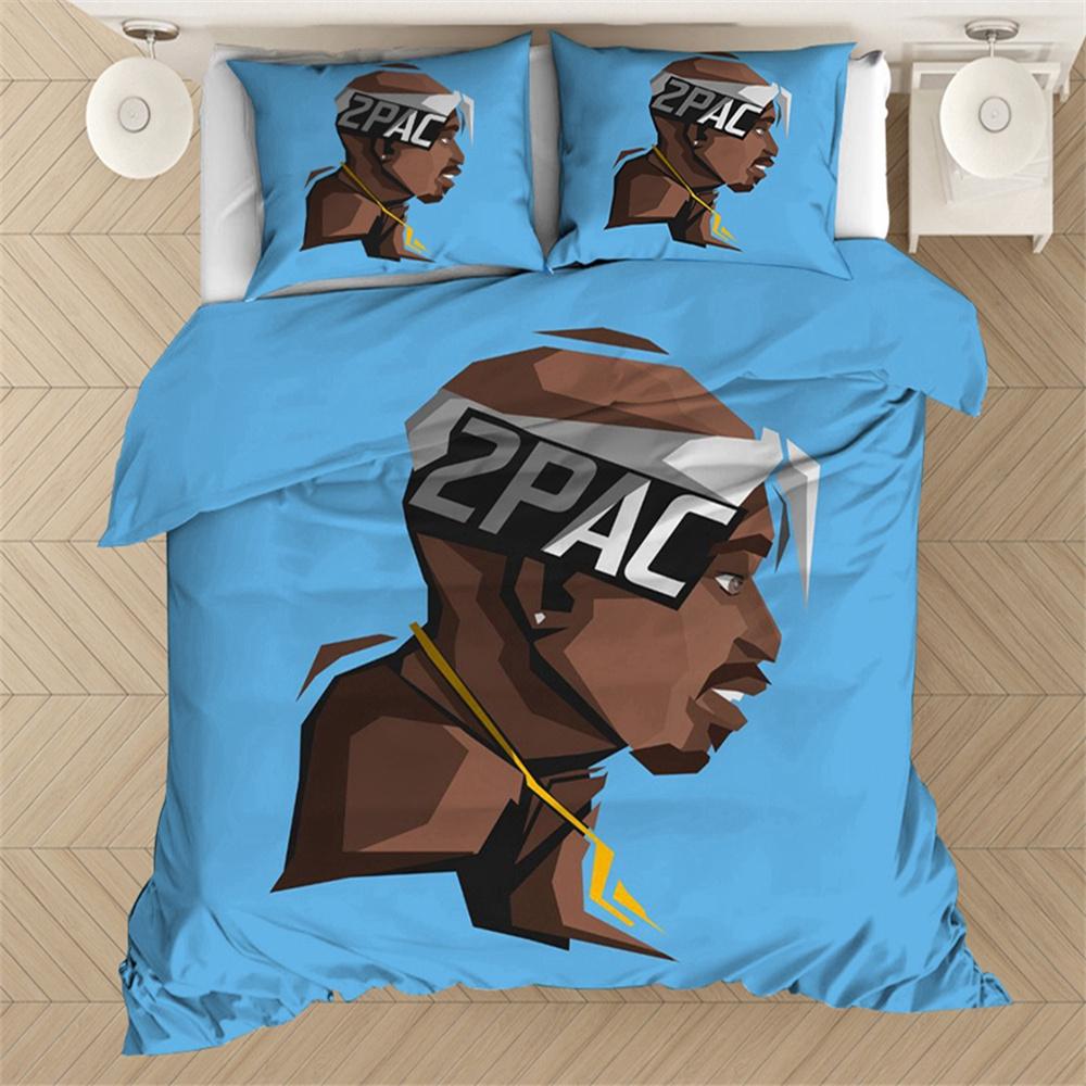 Rapper Tupac 2Pac 3D Printed Bedding Set Duvet Covers Pillowcases Comforter Bedding Set Bedclothes Bed Linen 01