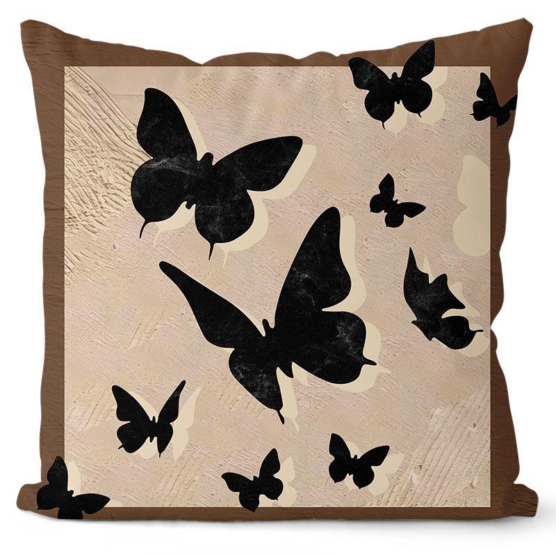 New Retro French Style Abstract Illustration Model Room Decoration Home Bedroom Bedside Living Room Sofa Cushion Cover Cushion