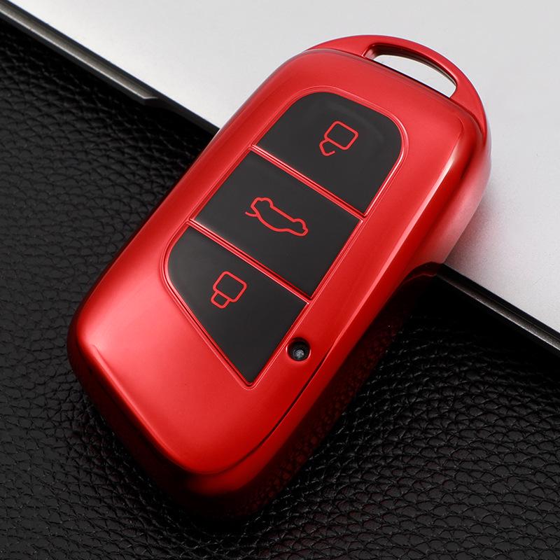 Compatible Key Case for Chery Arrizo 5, GX Tiggo 8/7/5X (2020 Model) - Includes Car Key Bag & Buckle