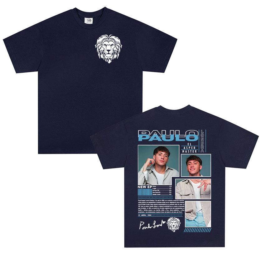 Rapper Paulo Londra Homerun Tour 2026 Album Print Tshirts Unisex Women Retro Tshirt Fashion Hot Sale Short Sleeve Tees
