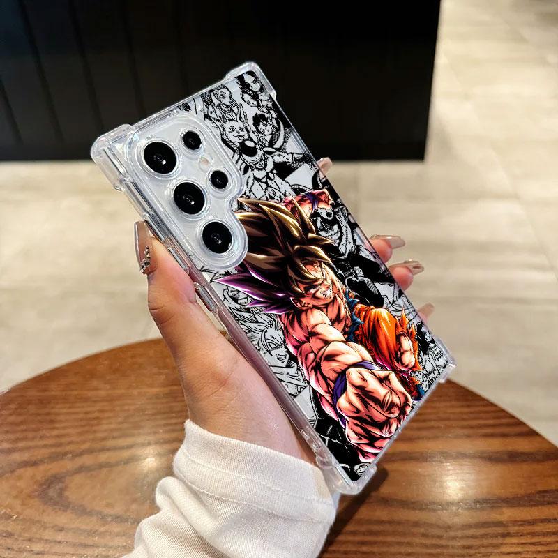 Anime Goku Vegeta Frieza D-Dragon Ball Phone Case For Samsung Galaxy S25 FE S26 S24 S23 S22 S21 Ultra S26 Plus S25FE Clear Cover