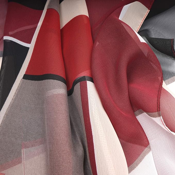 Sciarpa Scialle Leggero Tinta Unita Misto da Donna per la Stagione Primavera Estate