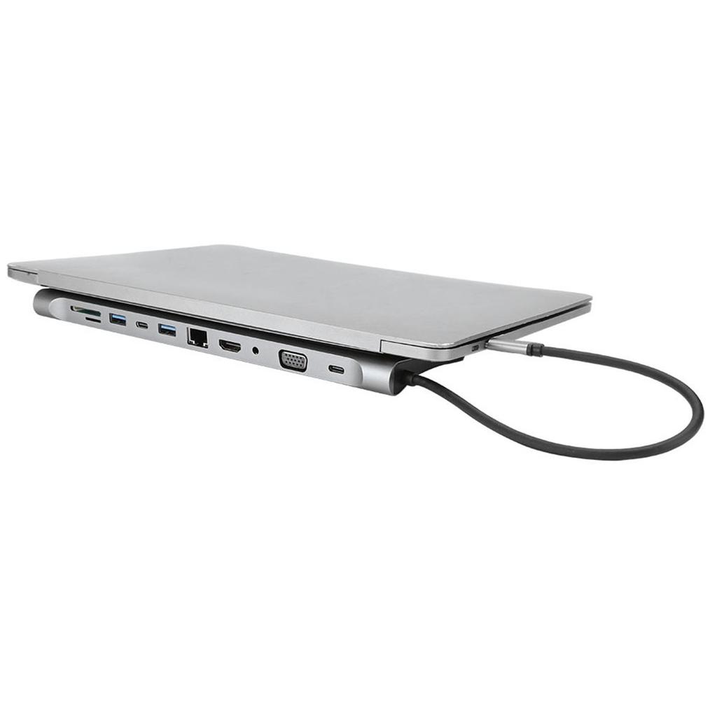 11 In 1 Hub Type‑C Expansion Dock USB3.1 To HDMI Card Reader Multi‑Functional Adapter
