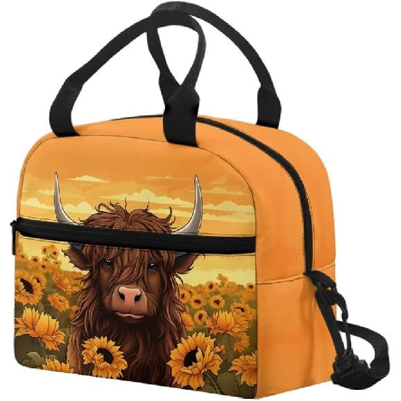 Kawaii Erdbeer-Katze Lunchtasche für Mädchen Kinder 8-10 10-12 Isoliert Lunchbox Tragbar Kühlbox Lunchbag Tragetasche Handtasche Mahlzeitenvorbereitung Organizer Arbeit Schule