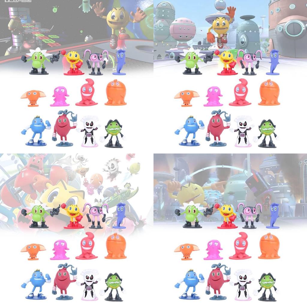Adorable Pac-man And The Ghostly Adventures Pvc Figurines Set For Collectors