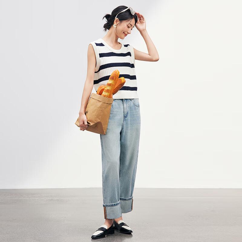 JOY SPEAKER Women's Round Neck Knitted Vest