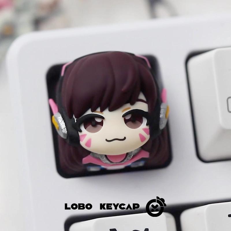 New Overwatch D.Va Kiriko Resin Keycaps -  Custom Mechanical Keyboard Keycaps, Cute Gaming Peripheral Gift For Girls