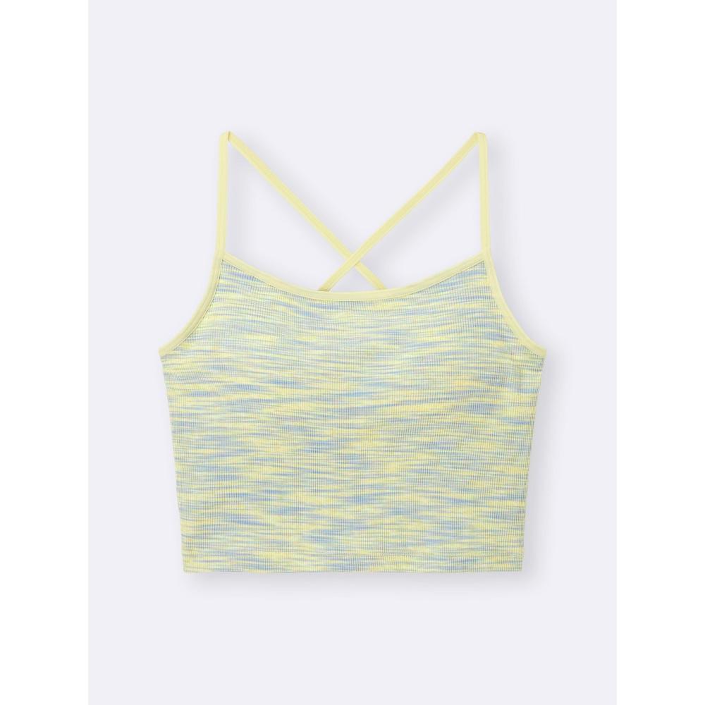 Gu By Uniqlo Bra Feel 2 Way Cropped Camisole  Marble 