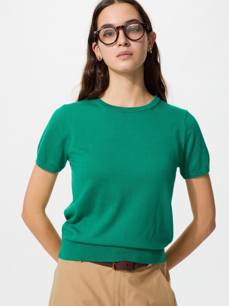 Uniqlo Japan Uv Cut Crew Neck Sweater Short Sleeve