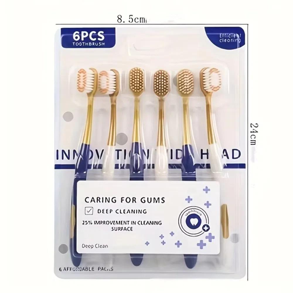 6/12/18Pcs Ultra Soft Toothbrush Ultra-Fine Bristles Travel-Friendly Toothbrush  Daily Gum Health