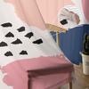 Pattern Color Patch Dots Paint Curtain Living Room Bedroom Voile Drape Kitchen Window Tulle Curtains Home Essentials Light Filtering Polyester Sitting