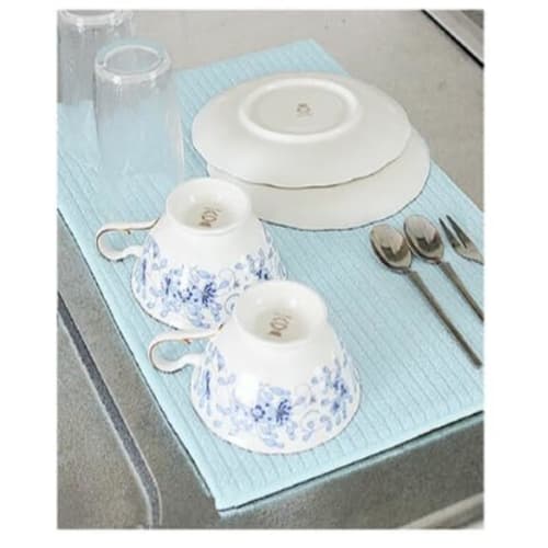 [2025 New Model] Dish Drying Mat, Quick-Drying Absorbent Mat, Dish Drying Mat, 2-Color Set, Microfiber Kitchen Drainer, Dish Drying Mat, Absorbent, Qu