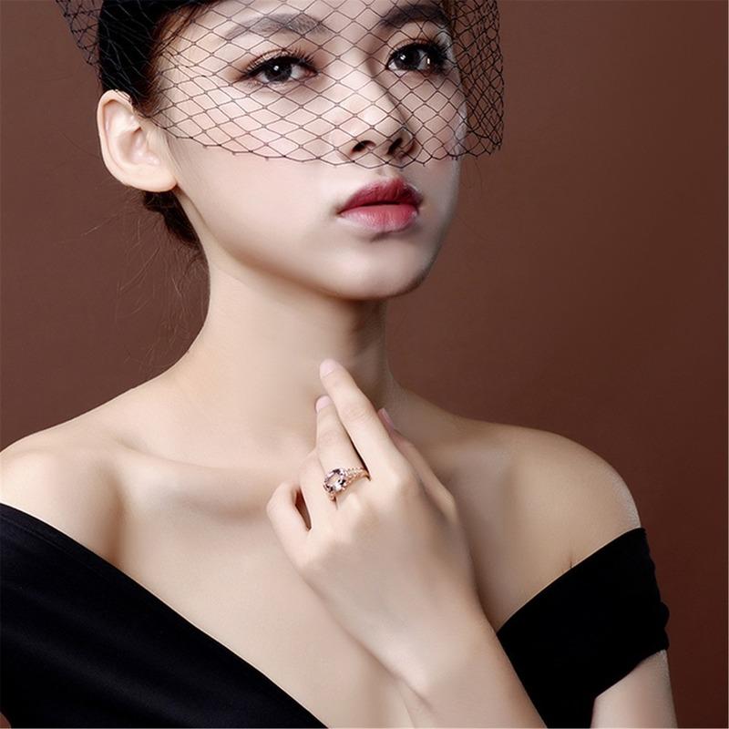 Sace Gems Classic Copper Alloy Zircon Ring Ladies Jewelry Wedding Promise Party Gift