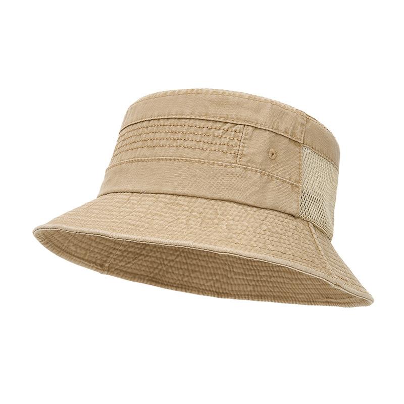 Fischerhut Herren Sommer Netz Atmungsaktiv Eimerhut Retro Outdoor Sonnenschutzhut