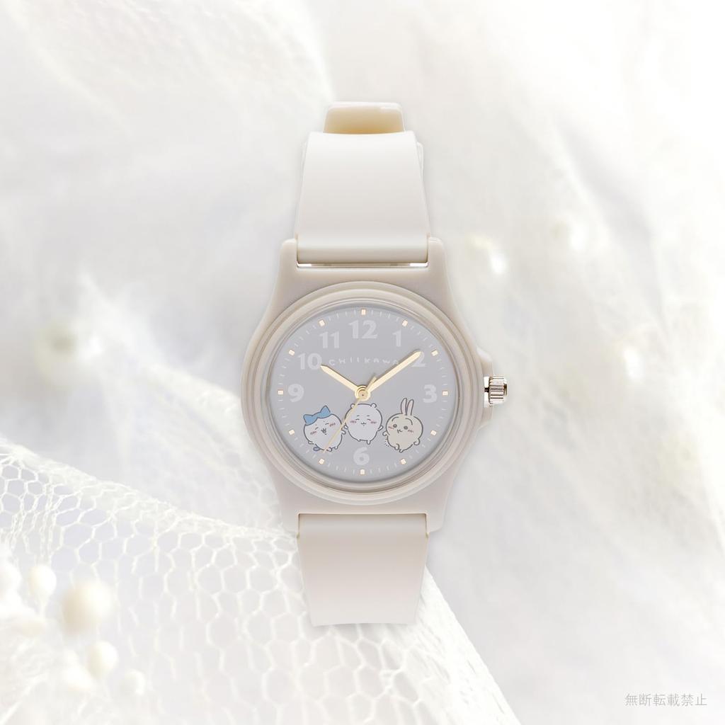 Fieldwork Women's Chiikawa Analog Watch with Urethane Strap, PVC, Gray, CKW001-4