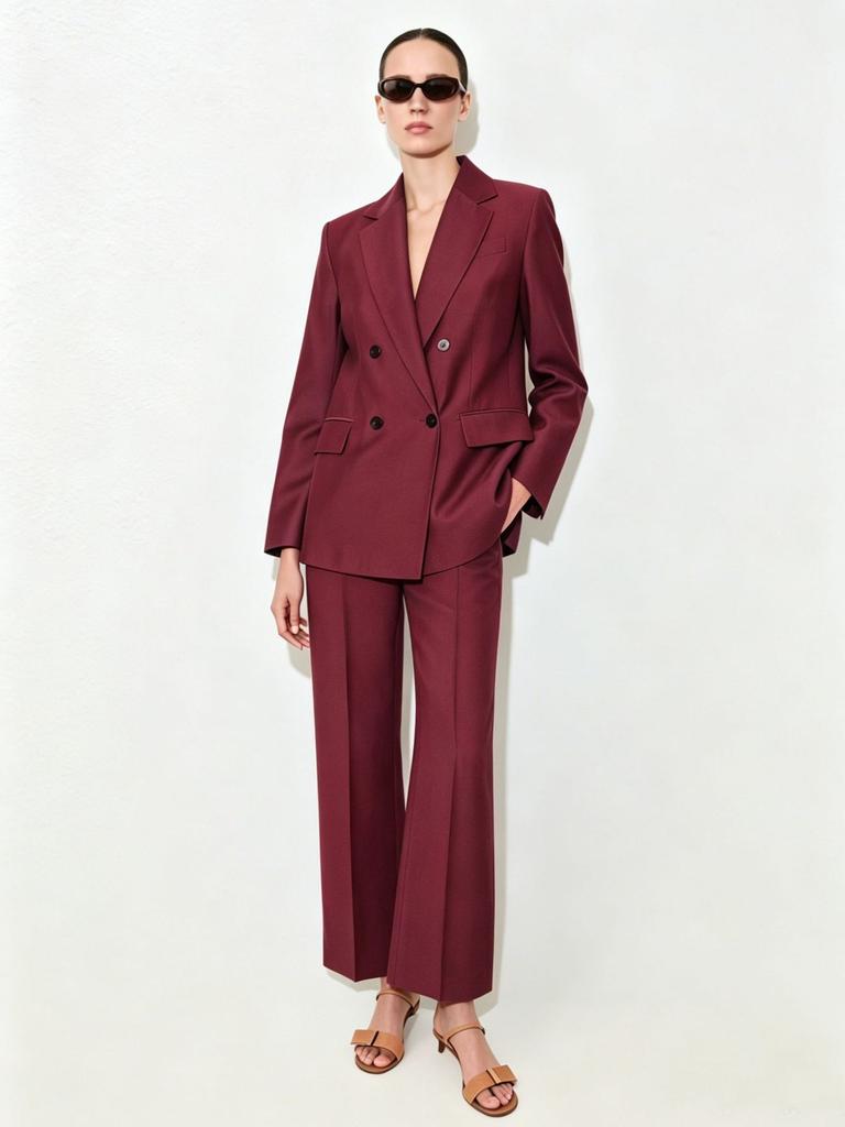 2026 New European and American Style Temperament Commuter V-neck Loose Women's Two-piece Set