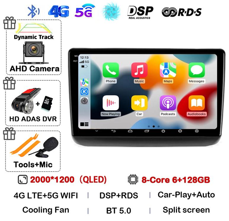 Android 14 Auto Carplay WIFI+4G For Jeep Grand Cherokee WK2 2013 - 2020 Car Radio GPS Navigation Multimedia Video Player Stereo