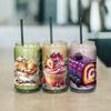 PVC DIY Heat Transfer Paper for UV Sublimation Cup Food 110x240mm 10 style 1pc/style 10pcs/set
