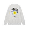 Unisex Oversized Cotton Crewneck Sweatshirt With Letter Dice Print Fall Youth Streetwear
