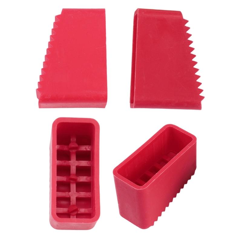 4 יחידות כיסויי רגלי סולם כרית הארכה כיסוי סולם בולם בטיחות החלפה לאביזרי בטיחות לסולם