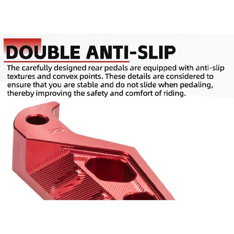 For Zontes G1 125 ZT125 G1 ZT125U ZT 125 U ZT 310X ZT310R Motorcycle Accessories Rear Pedal Passenger Footrest Pegs Foot Plate