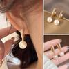 1 Paar Ohrstecker Charmant Geometrisch Glänzend Strass Hochglänzend Dekorativ Hypoallergen Faux Perlen Creolen Schmuck Accessoire