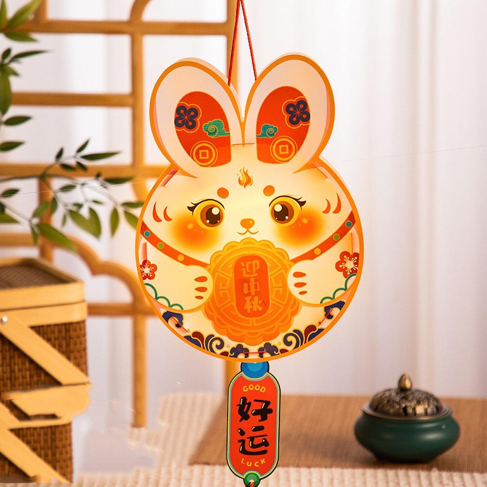 Cartoon Mid-Autumn Rabbit Lantern Chinese Style LED Lantern Toys  Good Luck Gift