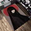 Samurai-Frauen-Druckteppich - Heimdekoration Teppich für Wohnzimmer Schlafzimmer Bodenbelag Computerstuhl Bereichsteppich