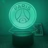 3d Led Acrylic Night Light Football Club Touch Table Desk Lamp 7 Colour Gifts
