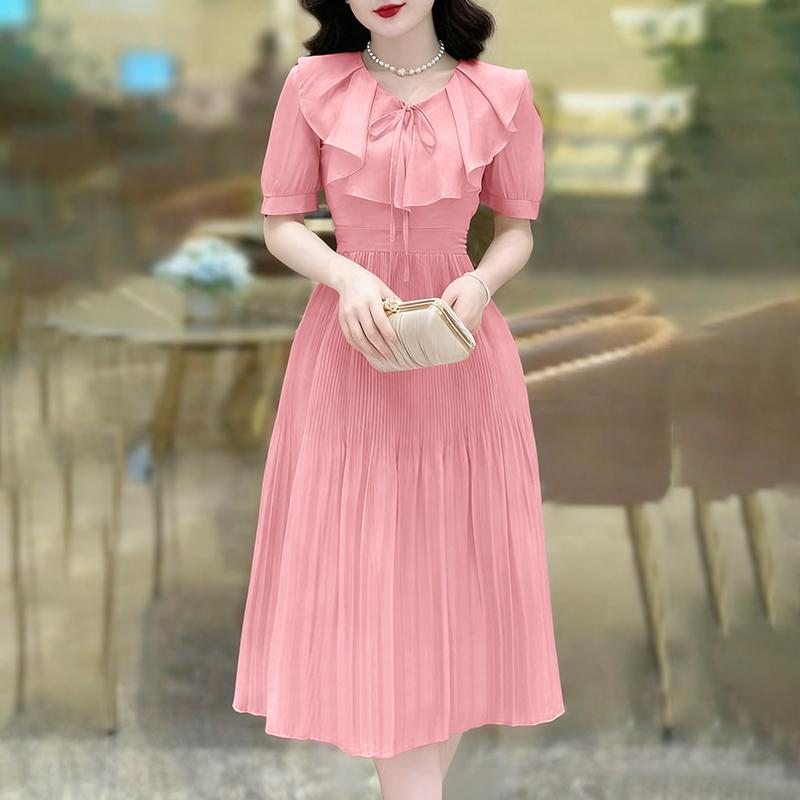 

ZANZEA Женское повседневное летнее платье с оборками, круглым вырезом, свободного кроя, с короткими рукавами S