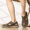 Yearcon Men's Breathable Leather Beach & Driving Sandals