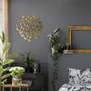 WALL DECORATION metal ginkgo golden glamour