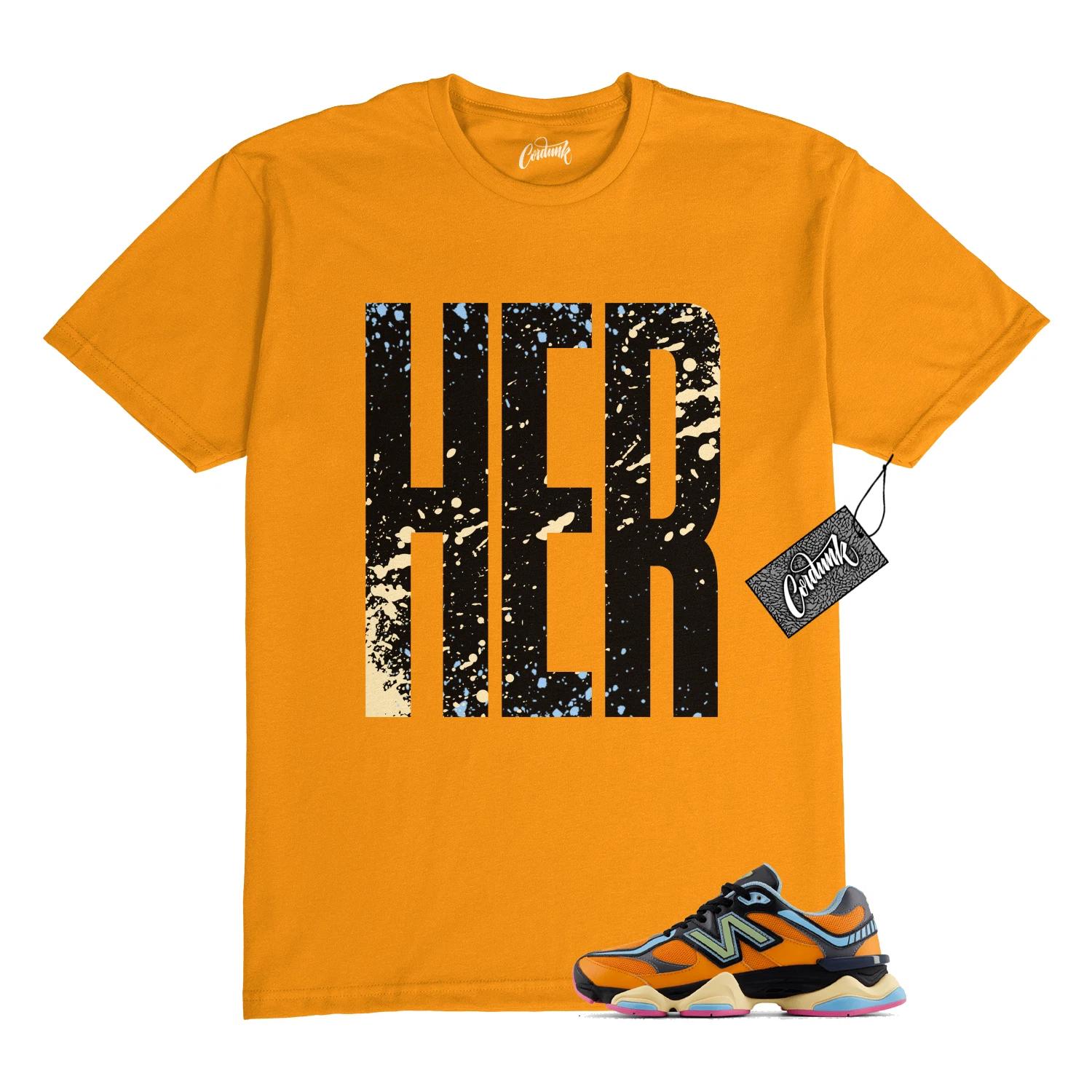 

9060 Sun Glow Team Sky Blue Orange Black T Shirt to Match HERTALL 3XL