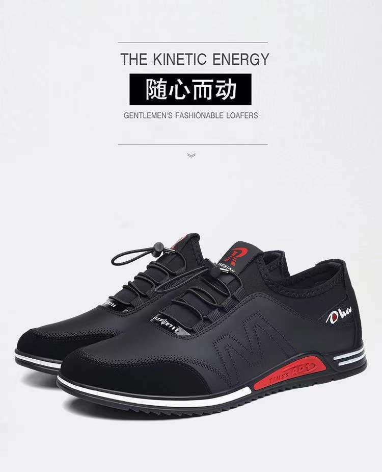 Men's Shoes Four-season Foreign Trade Explosion Men's Low-top Trend Versatile Soft-soled Casual Walking Shoes One-pedal Men's Shoes