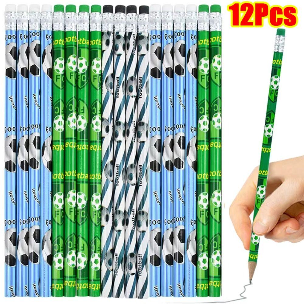 12Pcs HB Pencil Cartoon Drawing Stationery New Wood Pencil  for Children Student