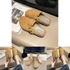 Scarpe Casual Stile Britannico con Fibbia Donna Nuove 2024 Primavera Autunno Fondo Spesso Punta con Fibbia Mezza Scarpa da Infilare Scarpe Pigre